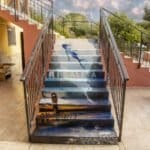 “RISALITA” Smalto e spray su scalinata (dimensioni variabili) Comunità @dianovaitalia Ortacesus 2025