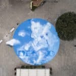 "Impegno" tecnica mista su pavimentazione 70 mq Montevarchi 2021
