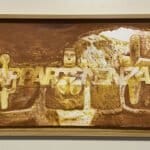 "Appartenenza" affresco su tavola 87x37x3cm 2019
