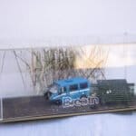 "Breath" diorama in tecnica mista 36x15x6,5cm 2022